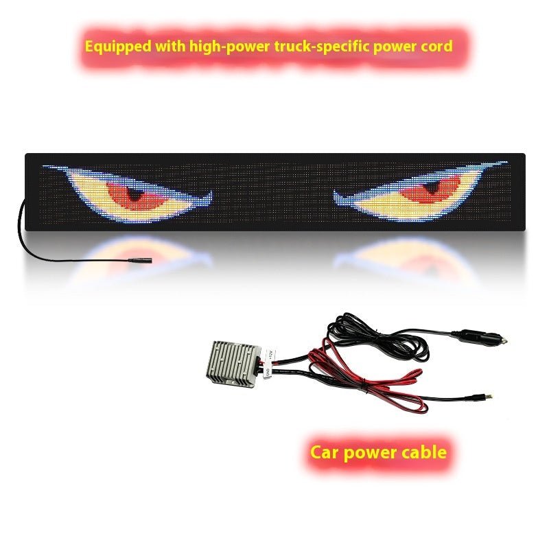 Dynamic Eyes Car Windshield Flexible LED Display Bumper Stickers - IVOIRART.COM