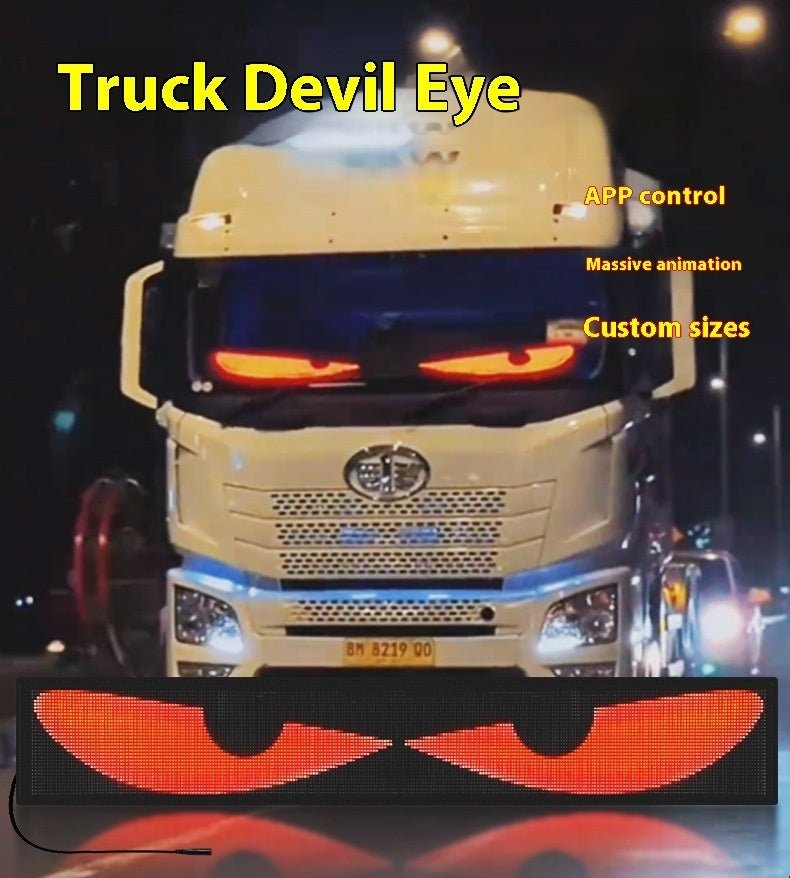 Dynamic Eyes Car Windshield Flexible LED Display Bumper Stickers - IVOIRART.COM