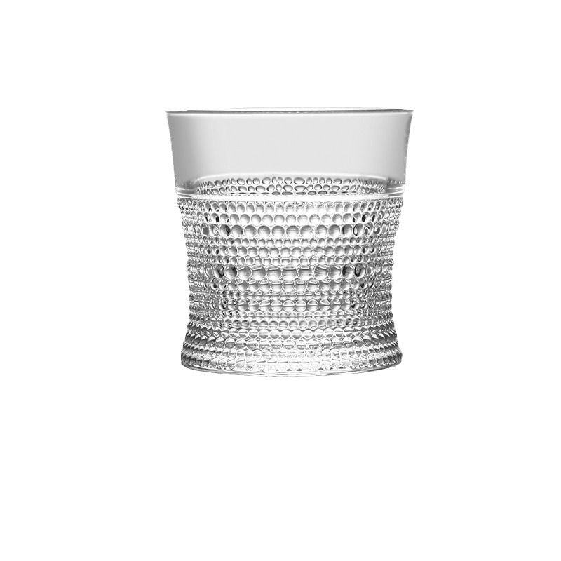 Verre à vin sculpté en whisky embossé spécial