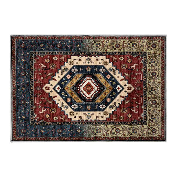Tapis de porte bohème vintage aquarelle - Tapis doux antidérapant, résistant aux taches, lavable pour l'entrée, la cuisine, le salon, la buanderie et la salle de bain, décoration de sol absorbante 60x84 pouces