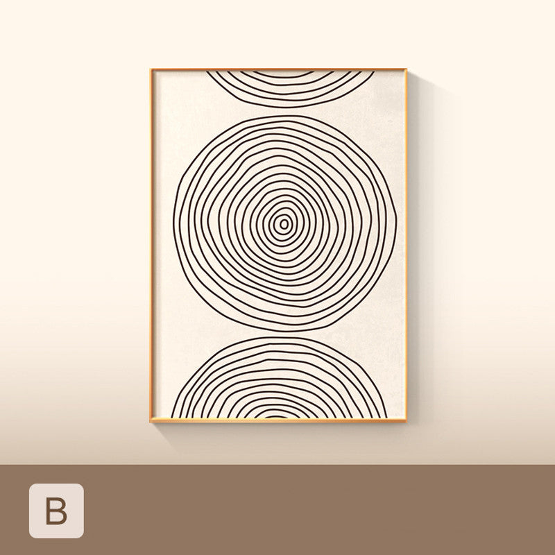 Affiche Géométrique Colorée Minimaliste Impression sur Toile