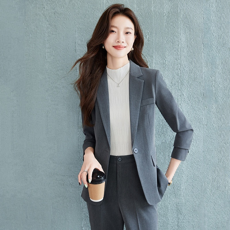 Costume Professionnel à Manches Longues avec Pantalon Élégant - Style et Confort