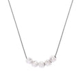 Collier Perle Givrée Facettée en Argent Sterling 999, Élégant et Raffiné