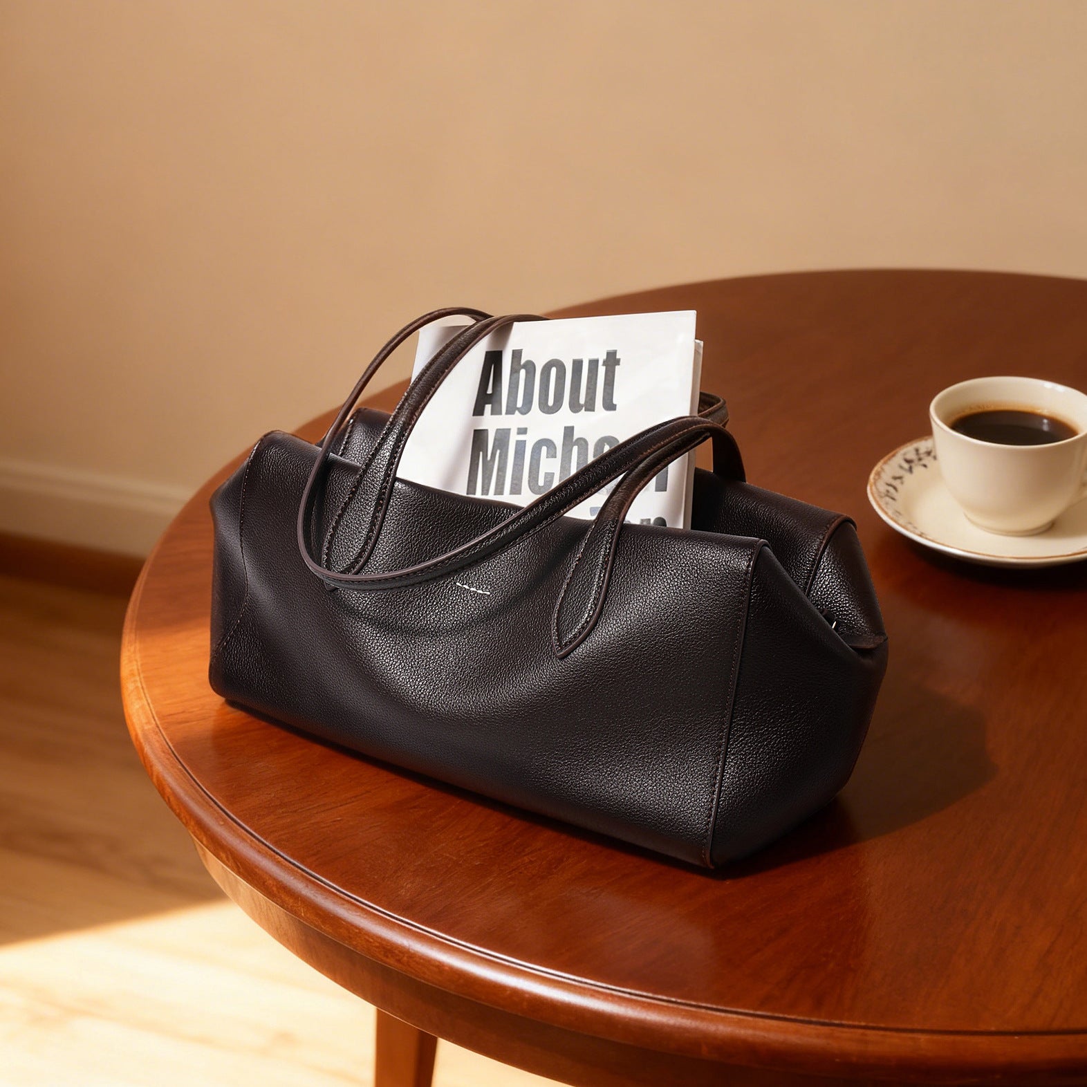 Sac Cabas Simple pour Femme Couleur Unie Grande Capacité pour Navette
