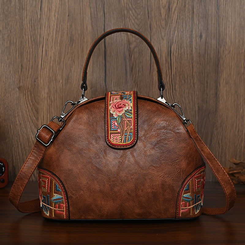 Sac bandoulière décontracté imprimé style ethnique pour femmes – motif artistique chinois