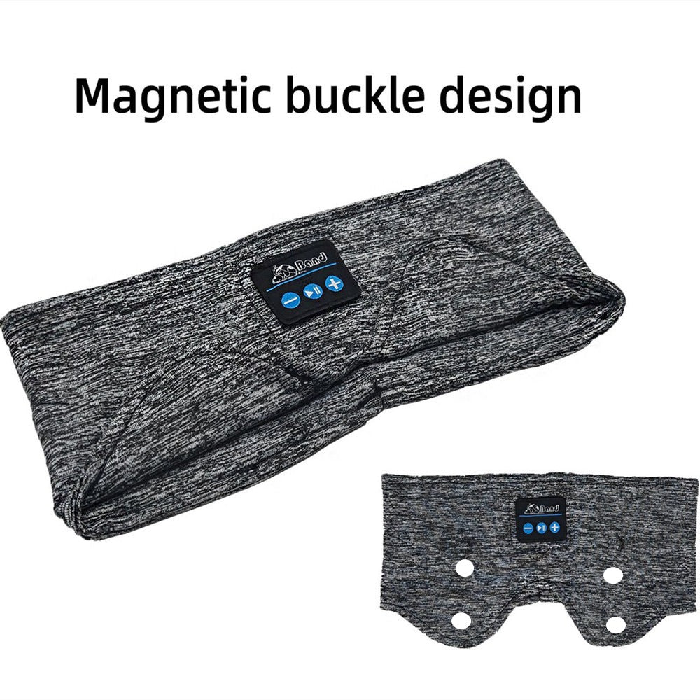 Bandeau Foulard Masque de Sommeil et Casque Audio Bluetooth 2-en-1 Confortable - IVOIRART.COM