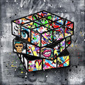 Tableau en toile Rubik's Cube Graffiti Banksy