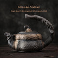 Théière en grès faite main, pot unique, céramique, fabriquant de thé Kung Fu