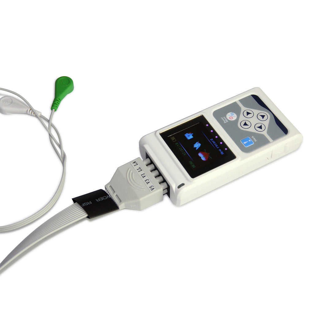 ECG Holter 12 Channel 12 Lead EKG System 24 Hours Multi Language Monitoring PC SW CE FDA - IVOIRART.COM