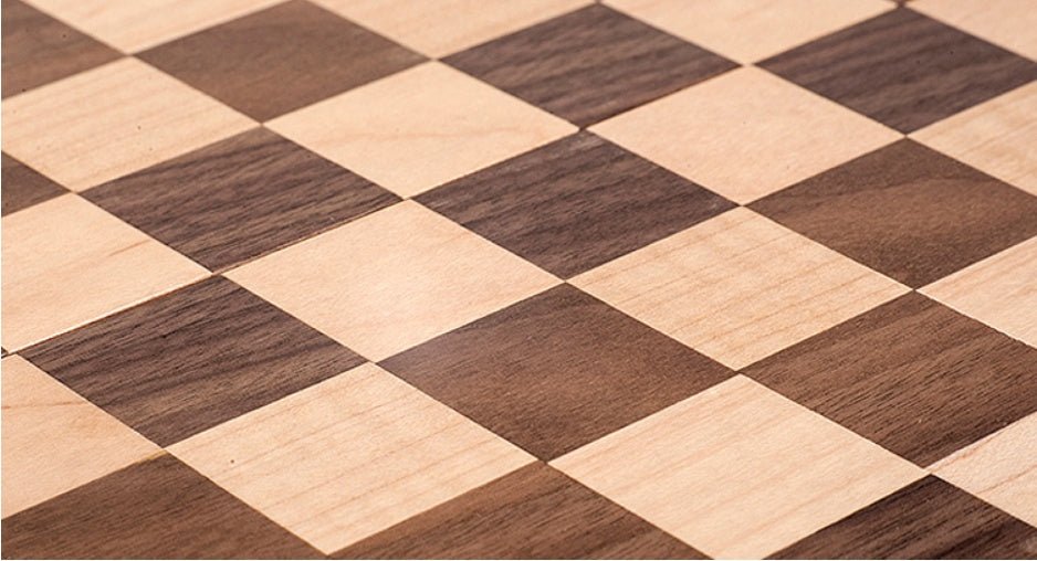 Échiquier pliant en hêtre allemand - Jeu d'échecs en bois non magnétique enfants - IVOIRART.COM