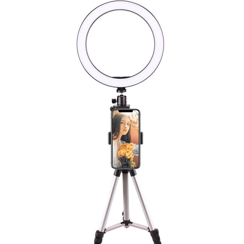 Éclairage annulaire LED professionnel à lumière continue diamètre 26 cm avec télécommande Bluetooth universelle - IVOIRART.COM