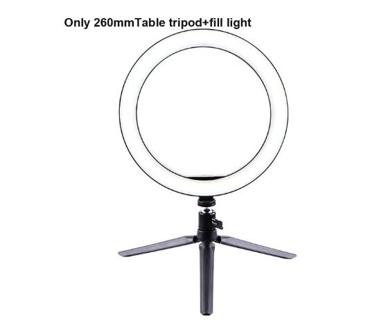 Éclairage annulaire LED professionnel à lumière continue diamètre 26 cm avec télécommande Bluetooth universelle - IVOIRART.COM