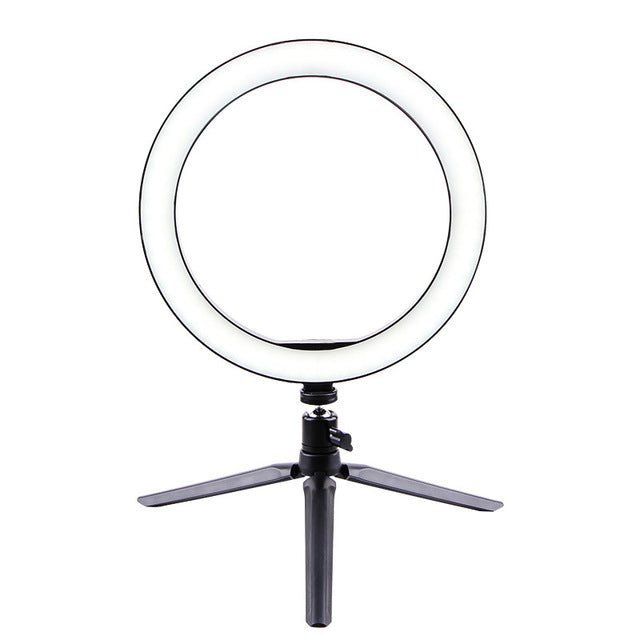Éclairage annulaire LED professionnel à lumière continue diamètre 26 cm avec télécommande Bluetooth universelle - IVOIRART.COM