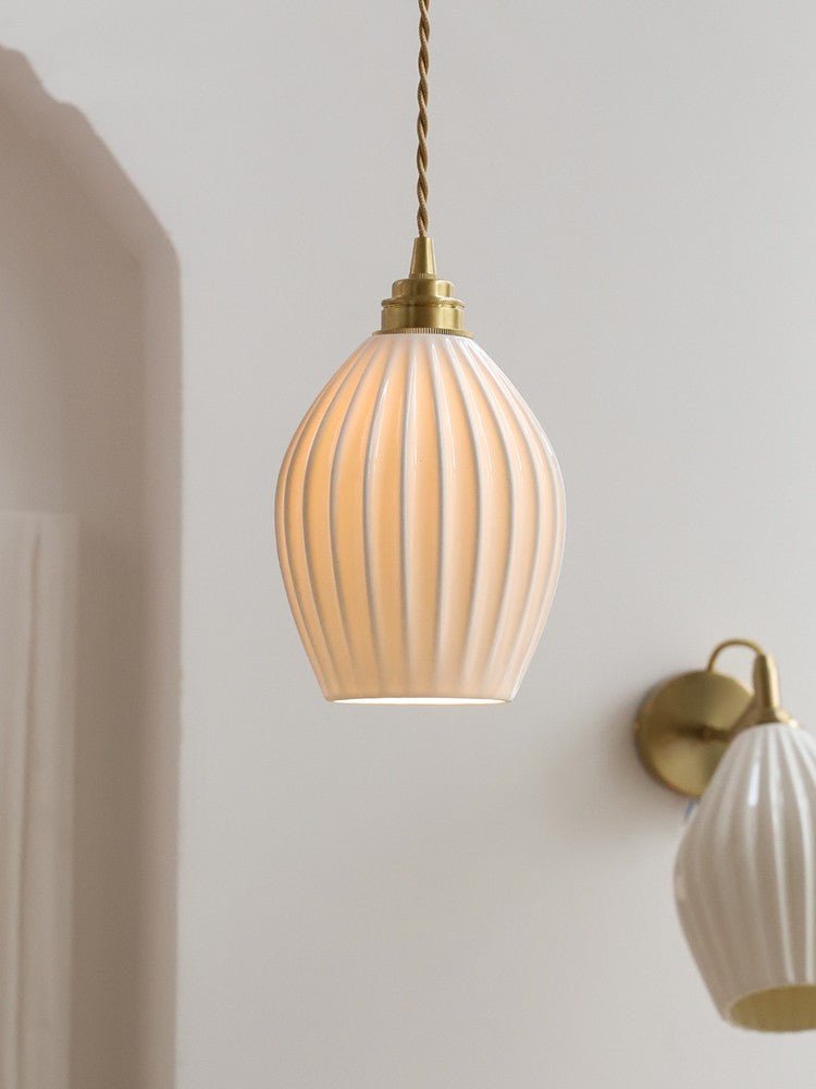 Éclairage de chevet en laiton pour chambre à coucher avec double abat-jour - IVOIRART.COM