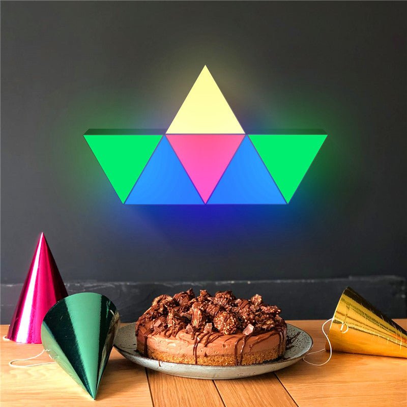 Éclairage modulaire triangulaire libre à LED pour décoration avec connexion libre - IVOIRART.COM