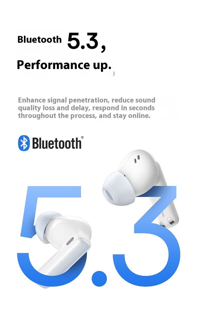 Écouteurs intra M2S réduction de bruit sport Bluetooth sans fil longue autonomie - IVOIRART.COM