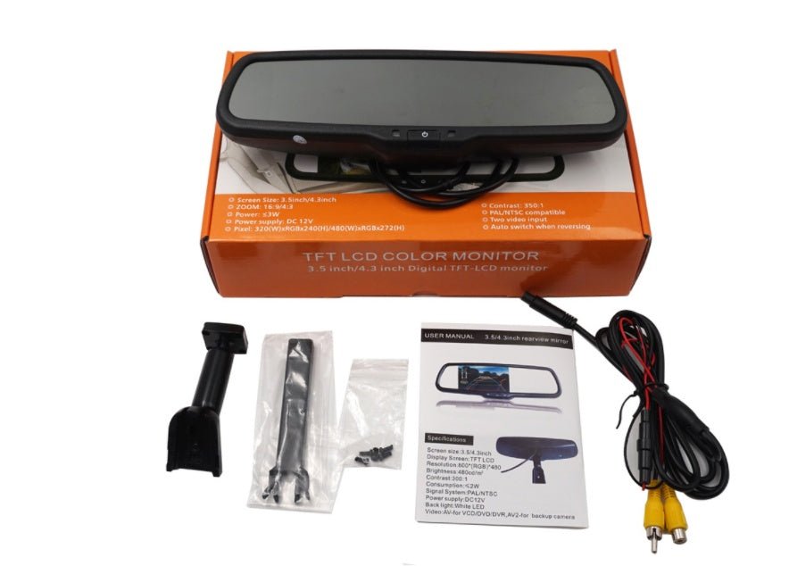 Écran 4,3'' pour rétroviseur auto-obscurcissant - Moniteur TFT 480x272, 12V OEM+ - IVOIRART.COM