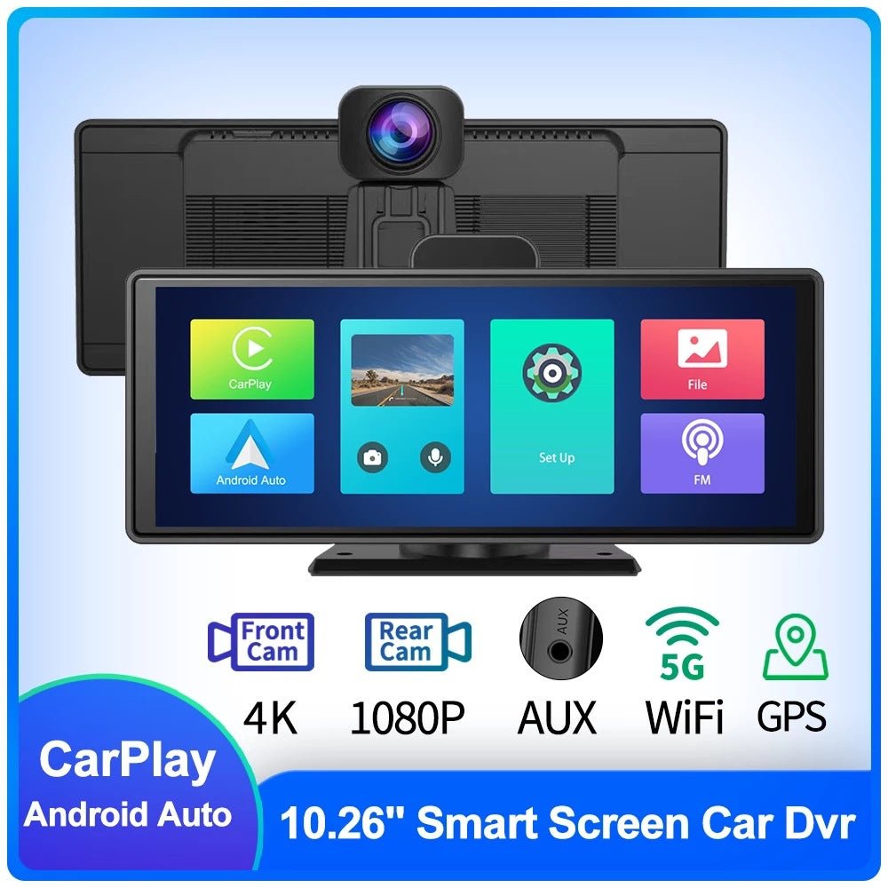 Écran intelligent Avant/arrière - Double enregistrement 1080P, CarPlay Streaming - IVOIRART.COM