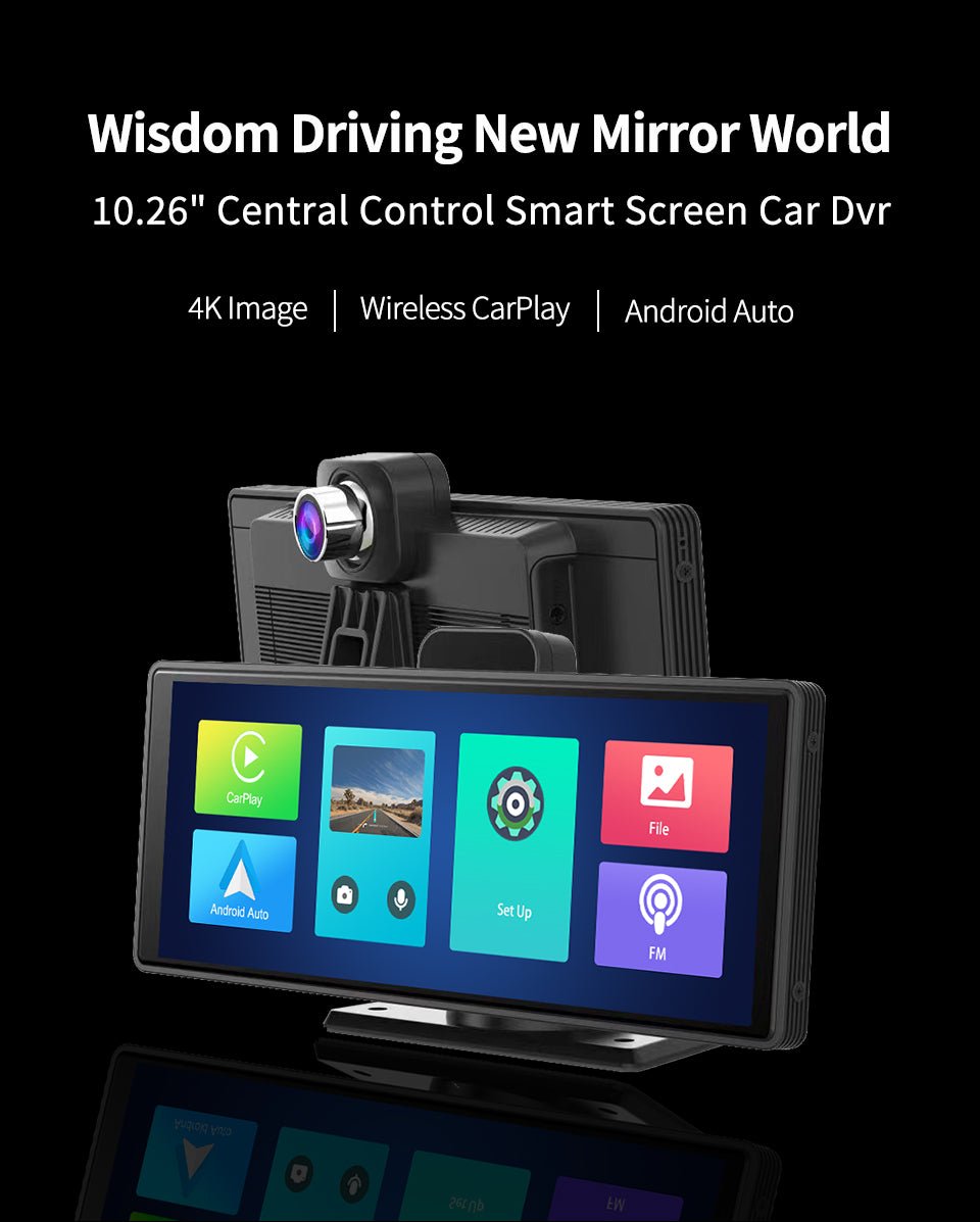 Écran intelligent Avant/arrière - Double enregistrement 1080P, CarPlay Streaming - IVOIRART.COM
