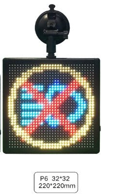 Écran LED d'expression pour voiture avec affichage carré multicolore, 5V, 5W, ABS - IVOIRART.COM