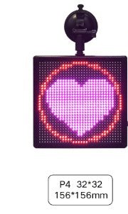 Écran LED d'expression pour voiture avec affichage carré multicolore, 5V, 5W, ABS - IVOIRART.COM
