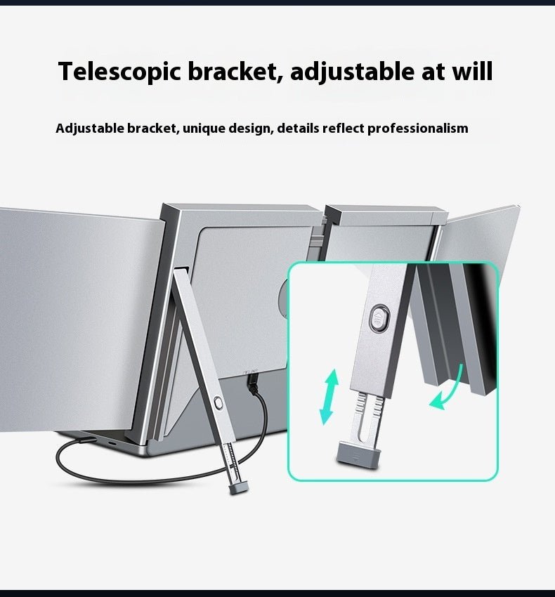 Écran portable simple, double et triple pour ordinateur portable - écran secondaire - IVOIRART.COM