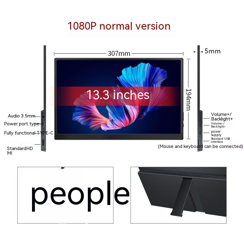 Écran Portable Tactile Moniteur Extension Mobile Téléphone Ordinateur Jeu - IVOIRART.COM