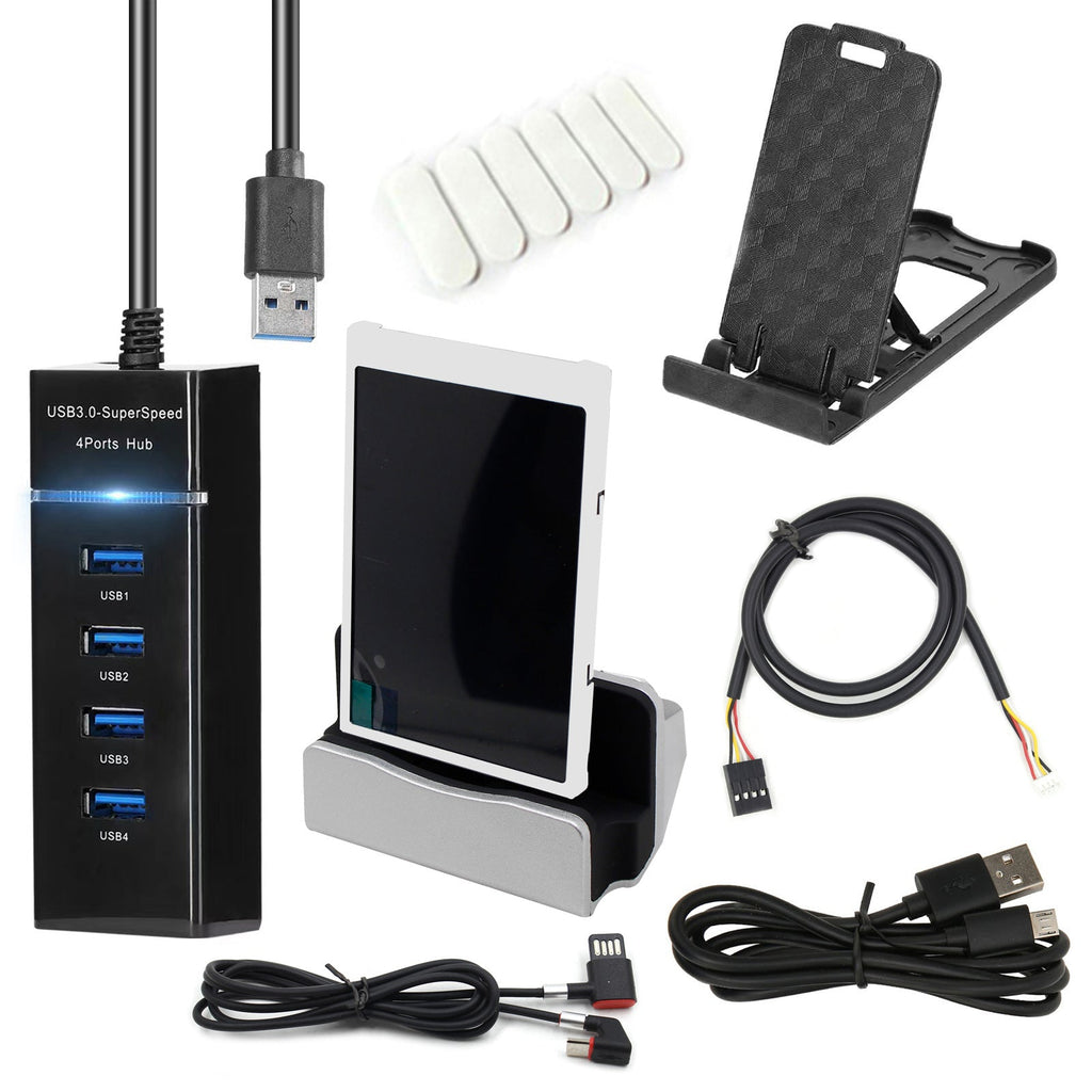 Écran secondaire informatique 8,9 cm IPS grand angle USB châssis avec affichage de date - IVOIRART.COM