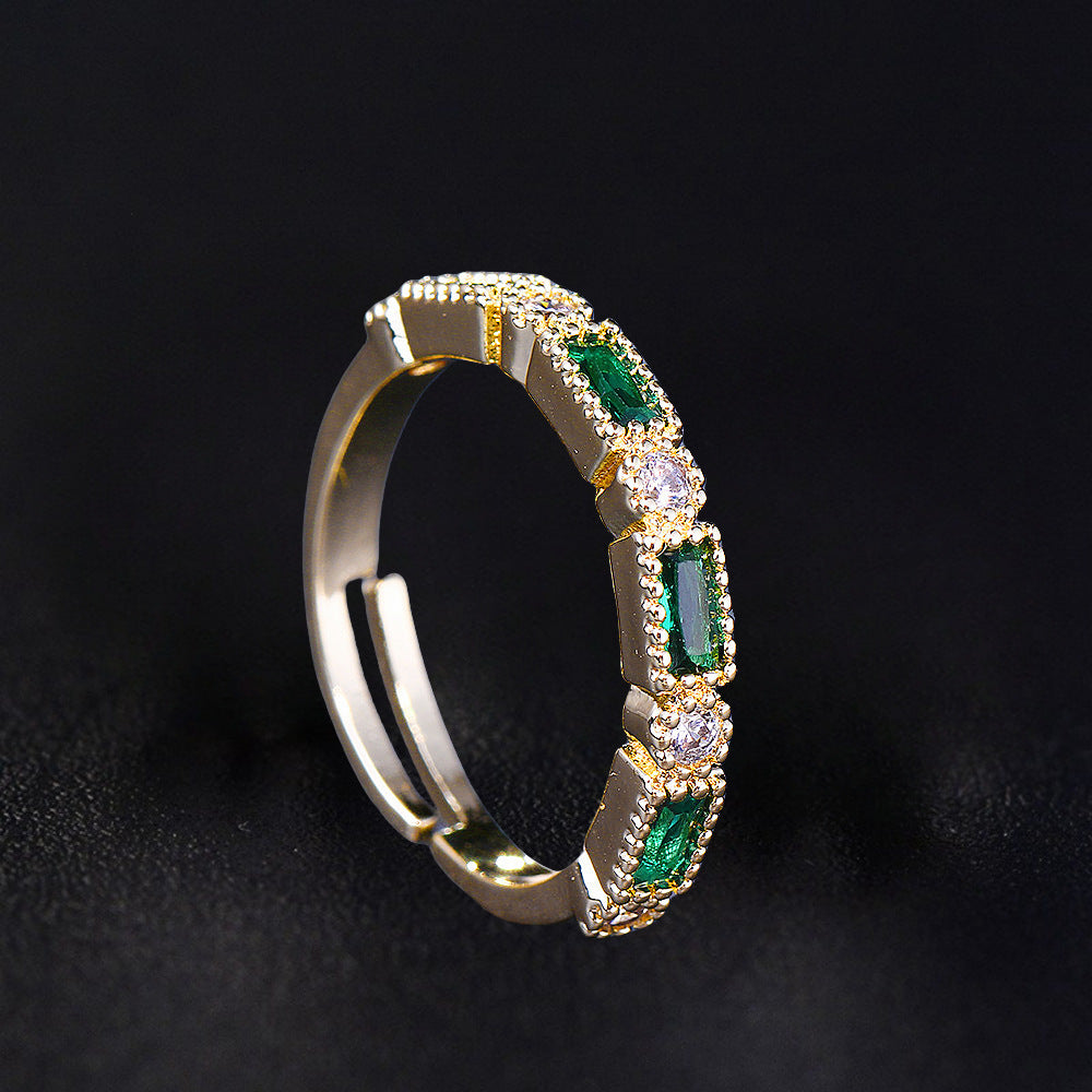 Bague rétro luxe abordable pour femmes, simple et sens avancé