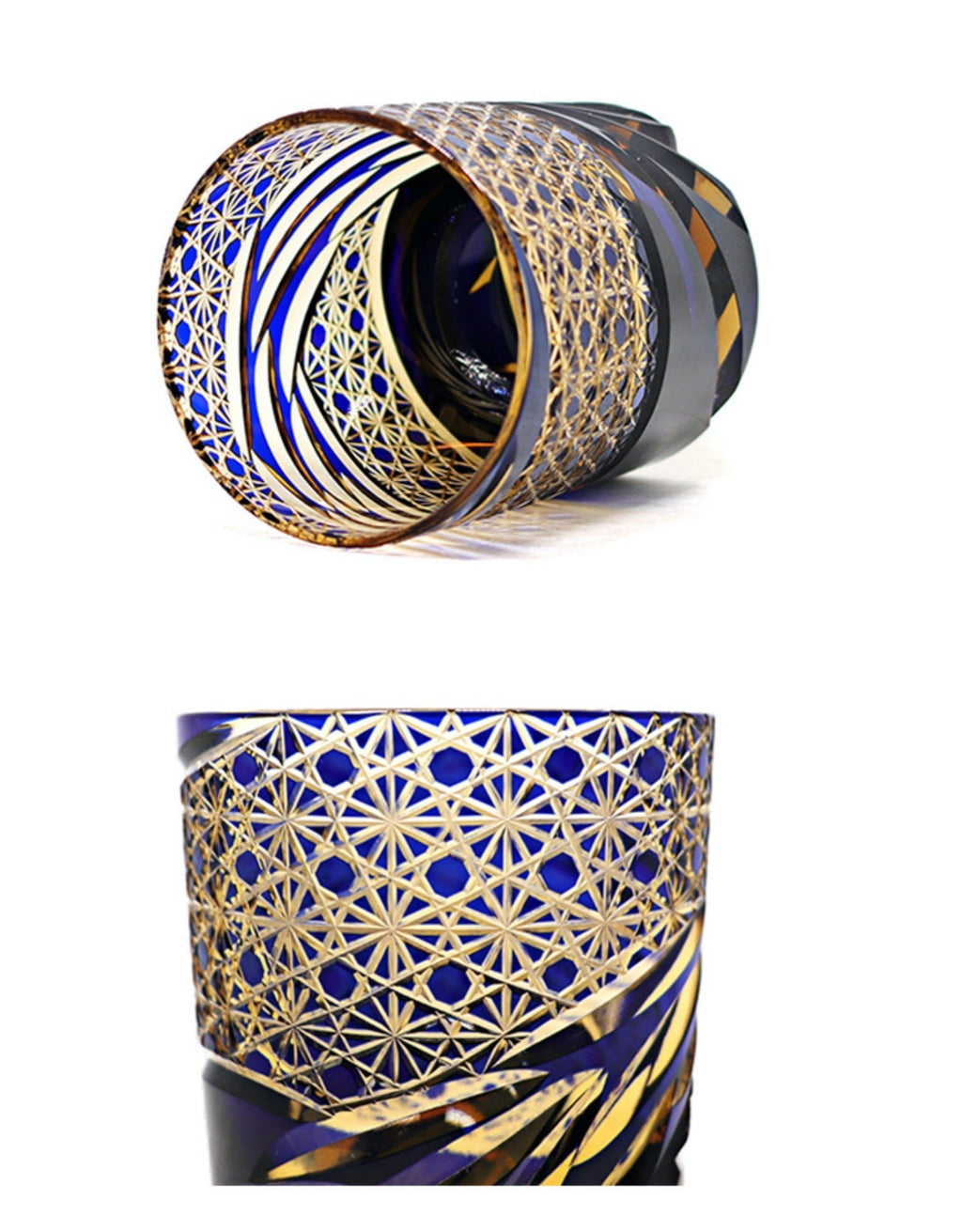 Edo Kiriko Japanese Sake Whiskey Glass Hand Carved Carved Cup Household - IVOIRART.COM