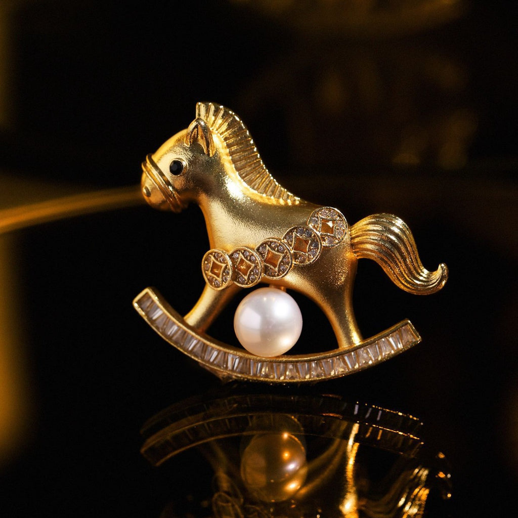 Broche Boutonnière Perle Instantanée pour Femme - Accessoire Bijoux de Richesse