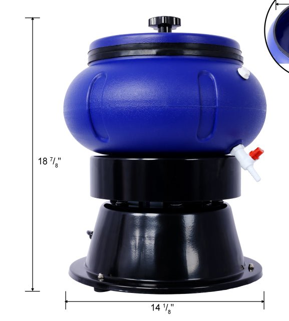 Electric 18 Lbs Vibratory Tumbler Vibratory Tumbler Bowl For Polishing Metal - IVOIRART.COM