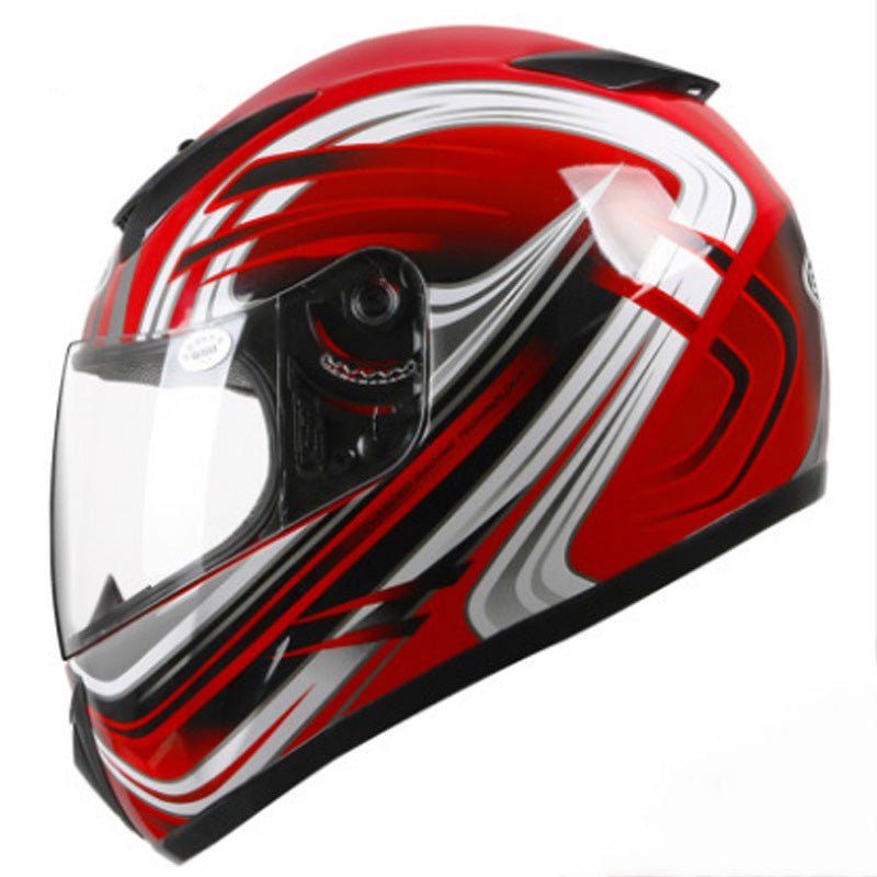 Electric Motorcycle Helmet Male Full Face Helmet - IVOIRART.COM