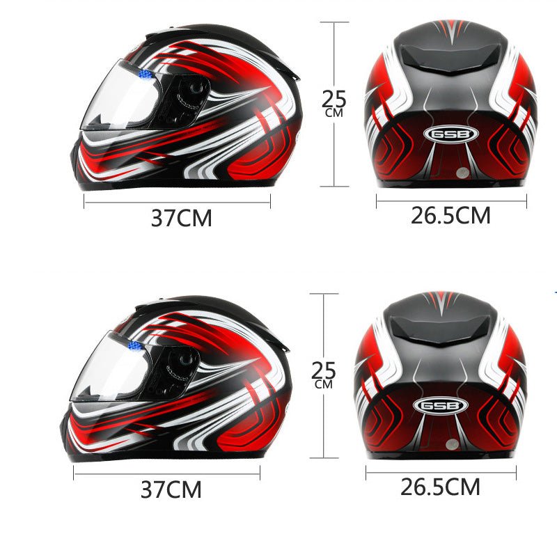 Electric Motorcycle Helmet Male Full Face Helmet - IVOIRART.COM