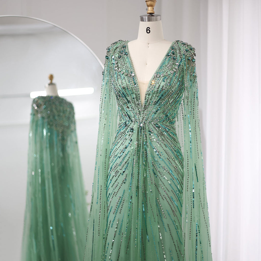 Elegant Long V-neck New Elegant Dress - IVOIRART.COM