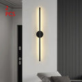 Élégante bande murale LED longue créative pour ambiance moderne et cosy - IVOIRART.COM