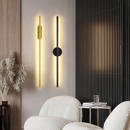 Élégante bande murale LED longue créative pour ambiance moderne et cosy - IVOIRART.COM