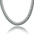 Emerald color men's large Cuban chain - IVOIRART.COM