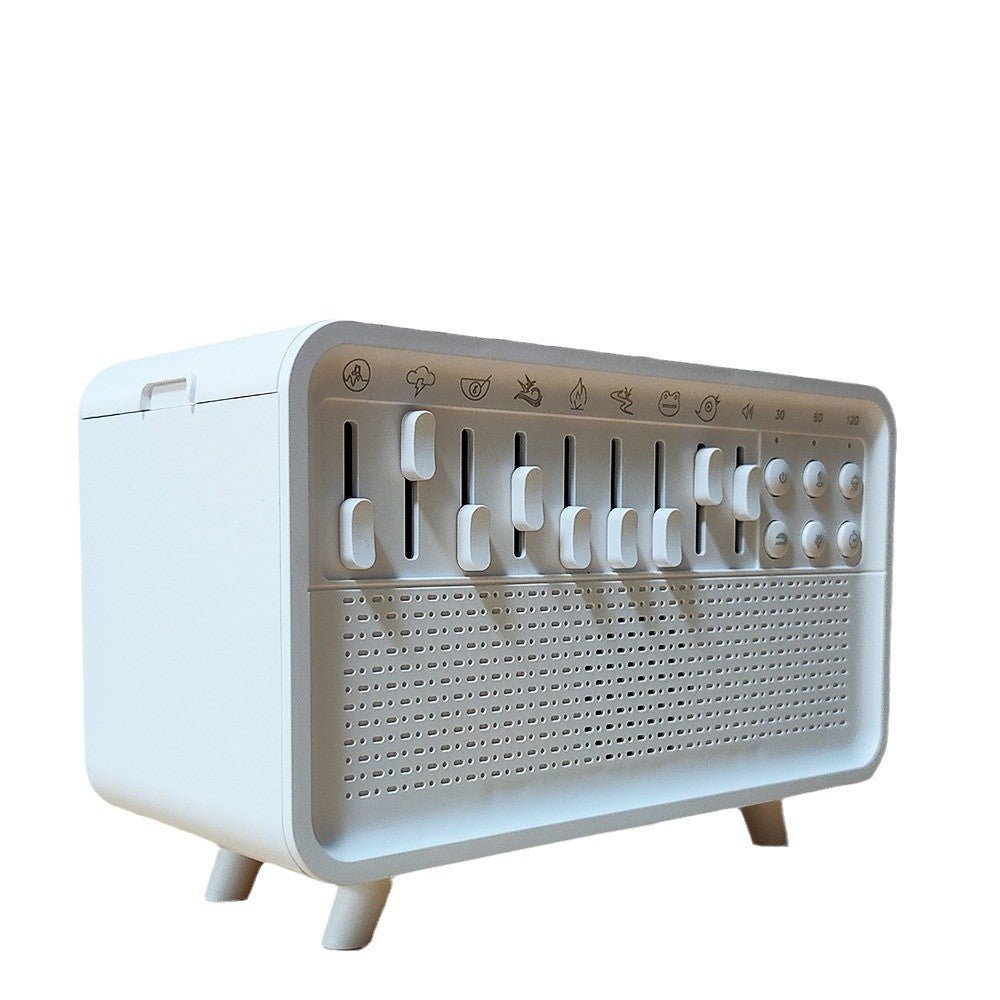 Enceinte Bluetooth 3 en 1 avec bruit blanc, lumière de nuit, humidificateur, 8 sons naturels - IVOIRART.COM