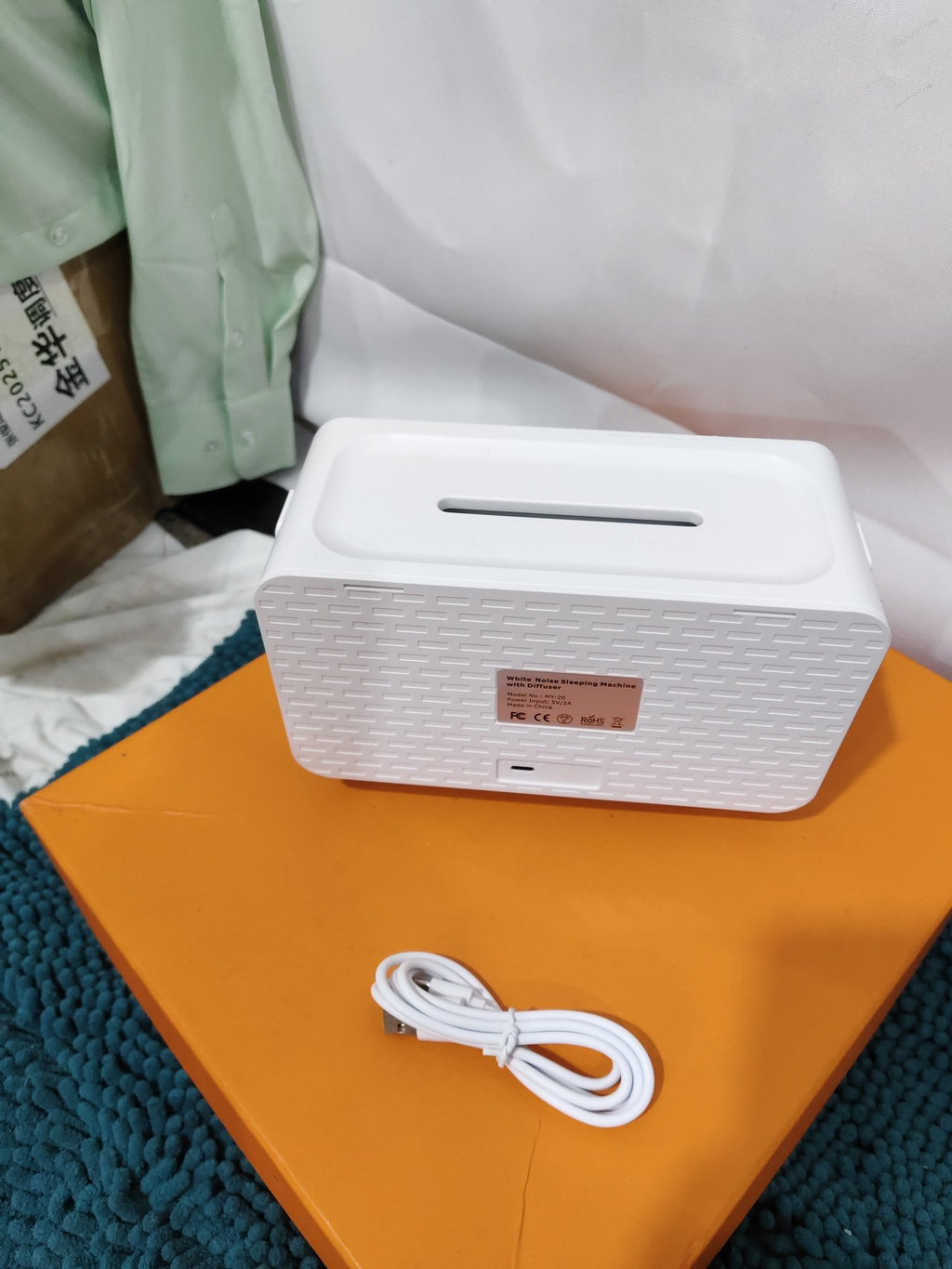 Enceinte Bluetooth 3 en 1 avec bruit blanc, lumière de nuit, humidificateur, 8 sons naturels - IVOIRART.COM