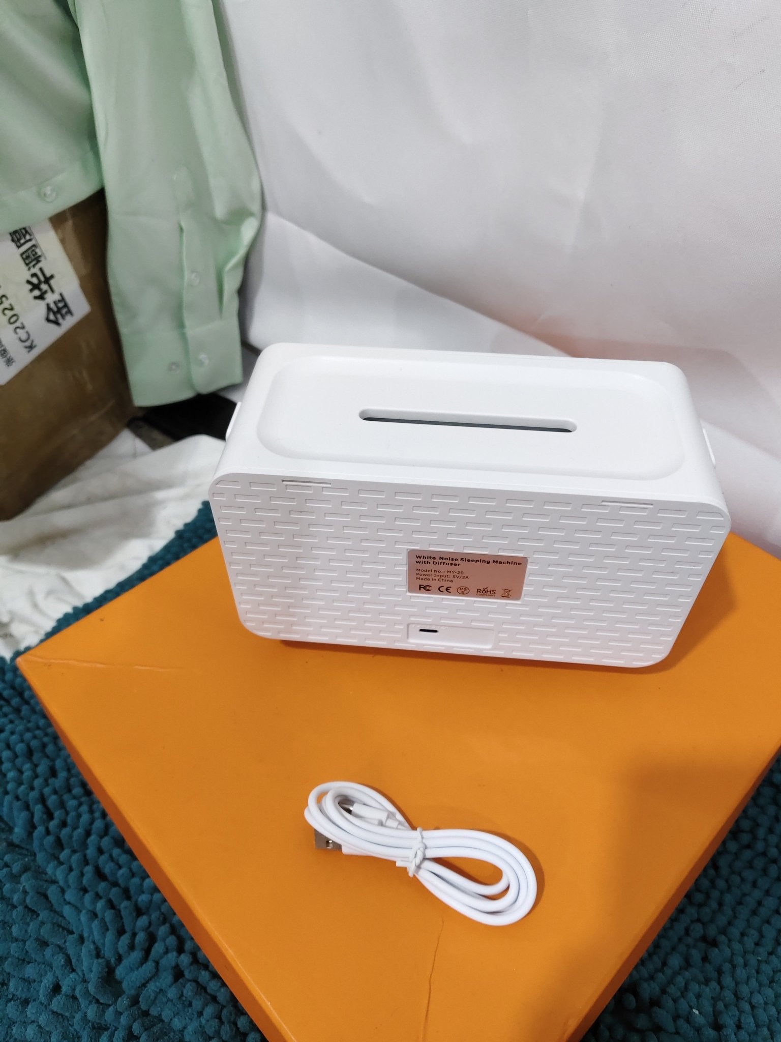Enceinte Bluetooth 3 en 1 avec bruit blanc, lumière de nuit, humidificateur, 8 sons naturels - IVOIRART.COM