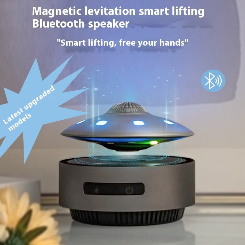 Enceinte Bluetooth lévitante à sustentation magnétique et levage automatique luxe - IVOIRART.COM