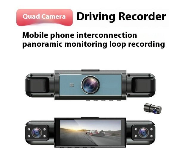 Enregistreur conduite 1080p HD sans fil surveillance avant-arrière boucle WIFIHD - IVOIRART.COM