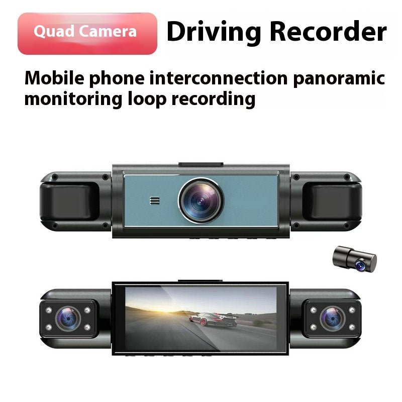 Enregistreur conduite 1080p HD sans fil surveillance avant-arrière boucle WIFIHD - IVOIRART.COM