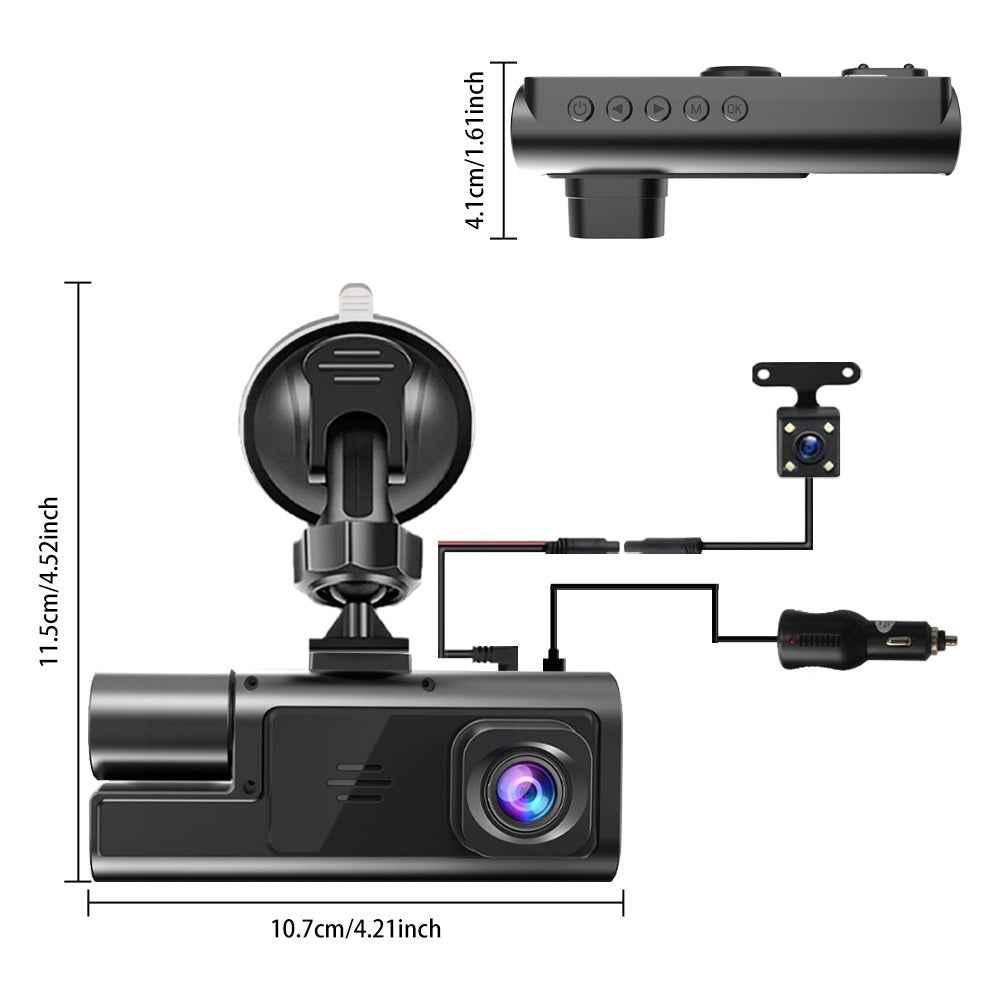 Enregistreur de Conduite avec Wi-Fi et Interconnexion Mobile, Image de Recul - IVOIRART.COM