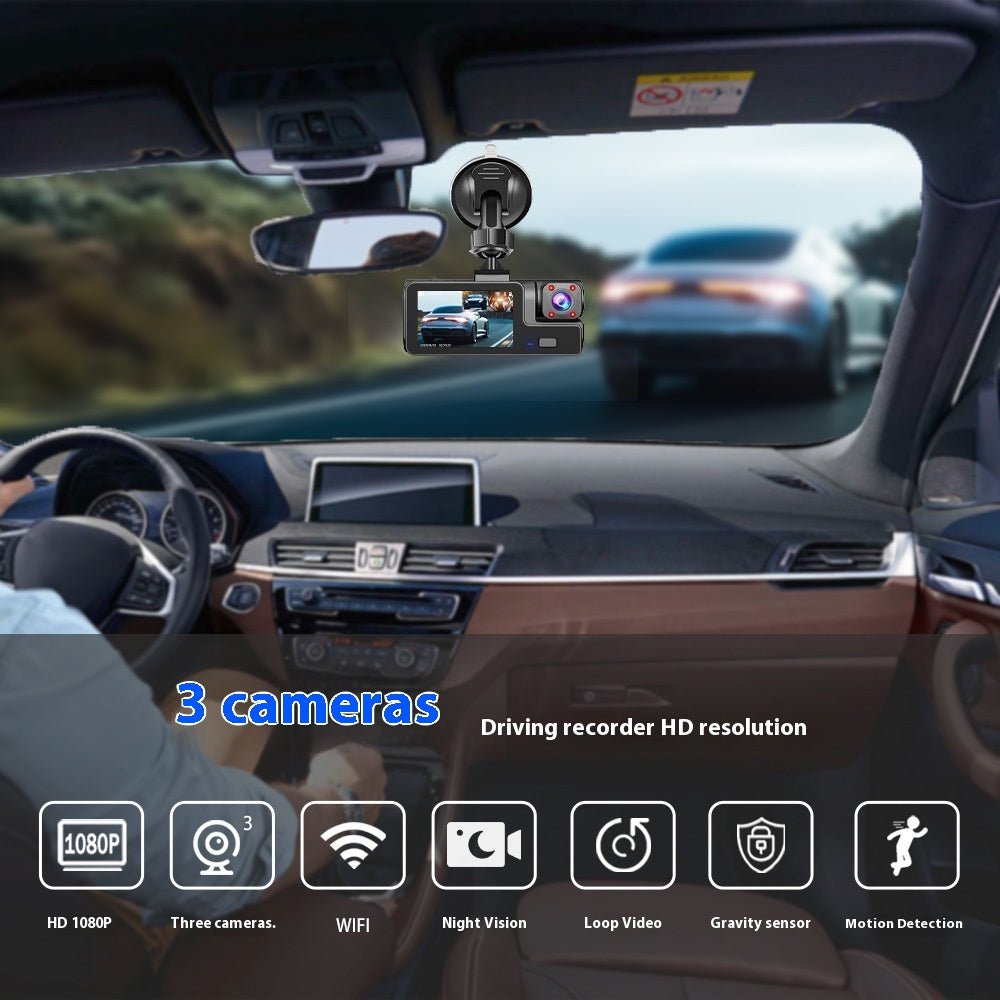 Enregistreur de Conduite avec Wi-Fi et Interconnexion Mobile, Image de Recul - IVOIRART.COM