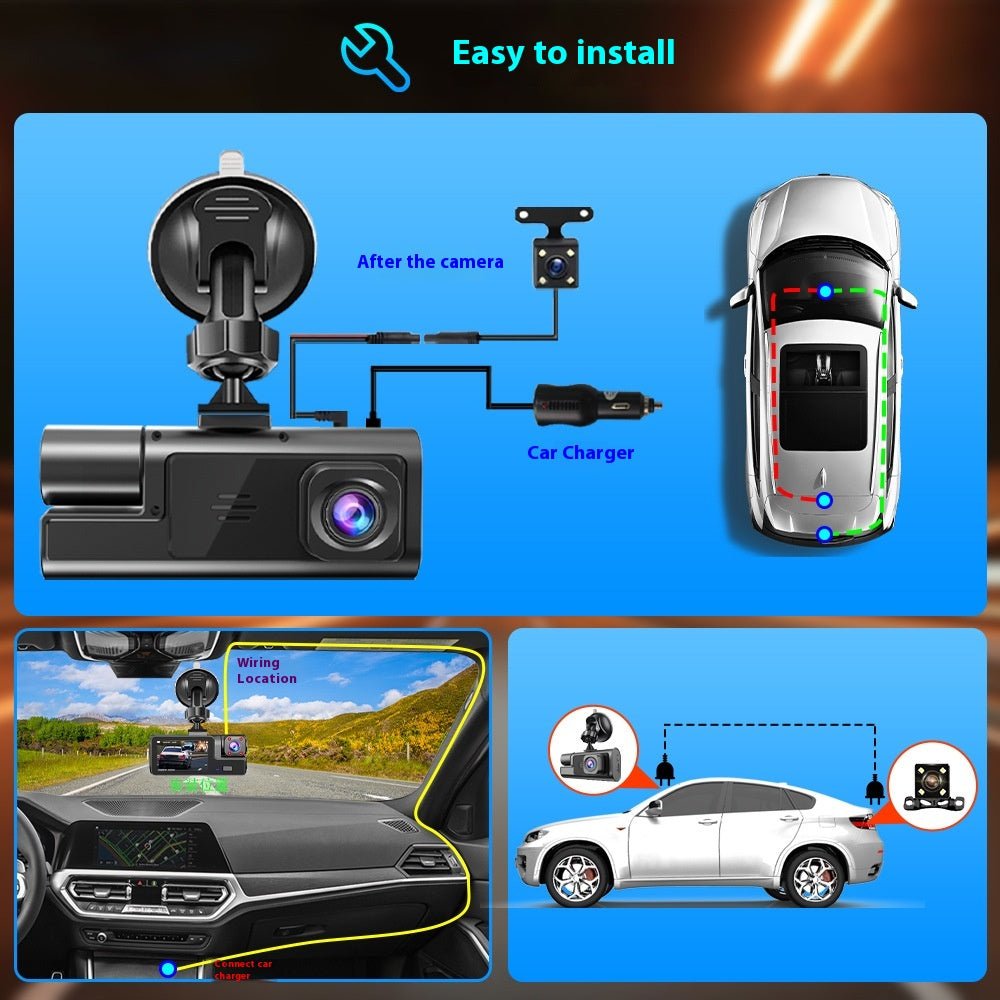Enregistreur de Conduite avec Wi-Fi et Interconnexion Mobile, Image de Recul - IVOIRART.COM