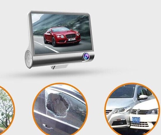 Enregistreur de Conduite Haute Définition 1080P avec Triple Caméra Intégrée GPS - IVOIRART.COM