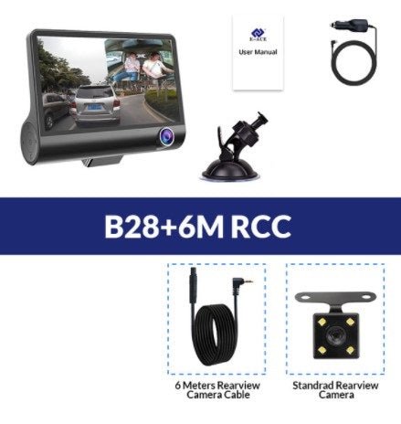 Enregistreur de Conduite Haute Définition 1080P avec Triple Caméra Intégrée GPS - IVOIRART.COM