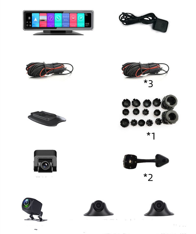 Enregistreur de conduite intelligent 4G panoramique 360° positionnement GPS et surveillance à distance 24V - IVOIRART.COM